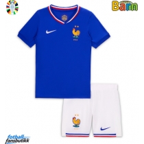 Frankrike Hjemmedraktsett Barn EM 2024 Kortermet (+ Korte bukser)